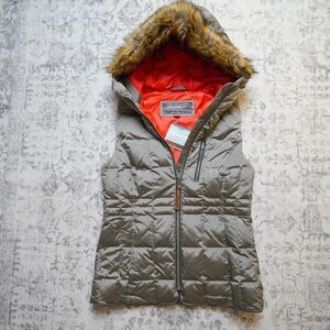 Eddie Bauer Hooded Down Puffer Winter Vest StormRepel DWR NWT - Women’s XS